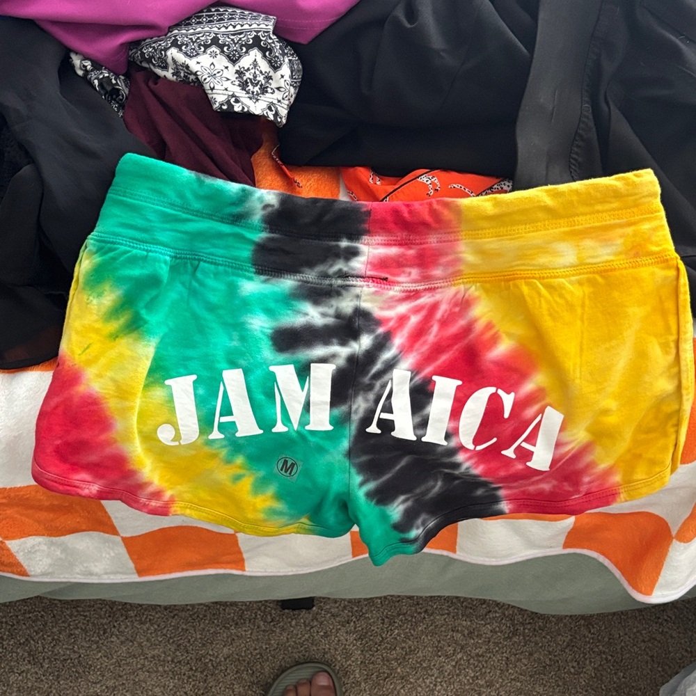 Colorful Tie-Dye Women's Athletic Shorts